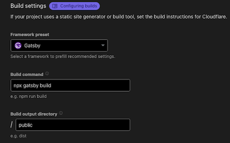 Build Settings